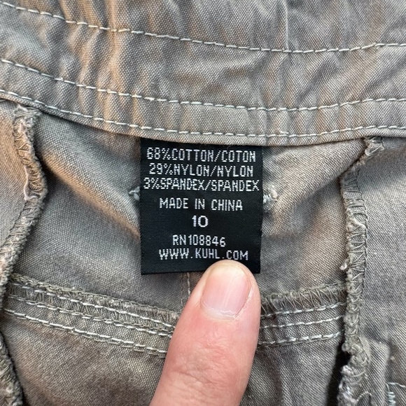 KUHL Women Splash Roll-Up Pants Cargo Hiking Gorpcore Outdoor Cabin Khaki Tan 10 - Picture 14 of 15